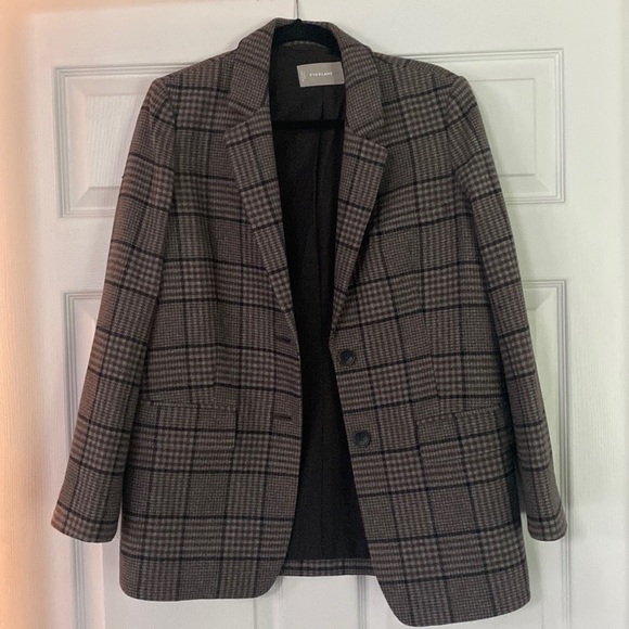 Everlane Wool Oversized Blazer in Chocolate - Picture 6 of 8